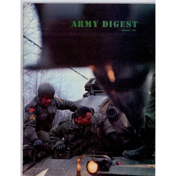 VINTAGE 51-YEAR-OLD VIETNAM-ERA ARMY DIGEST, MARCH 1970 Bridgehead to Victory - Picture 1 of 5